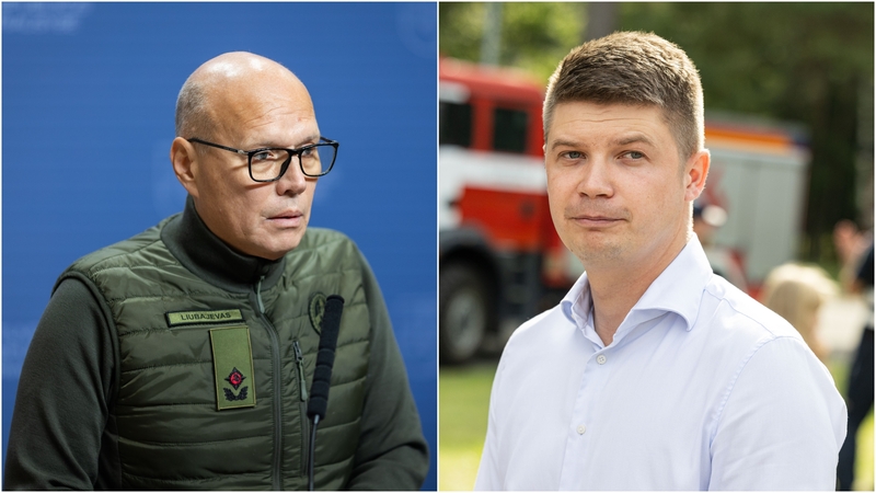 Rustamas Liubajevas (kairėje) ir Martynas Katelynas