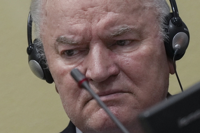Hagoje mirė buvęs Bosnijos serbų pajėgų vadas Ratko Mladičius