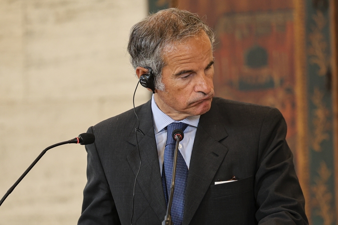 TATENA generalinis direktorius Rafaelis Grossi.