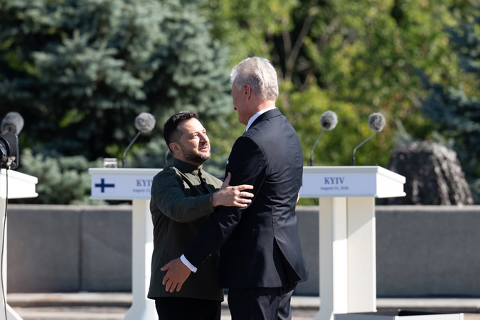 Gitanas Nausėda Kyjive: tik Ukrainos pergalė atneš taiką visai Europai
