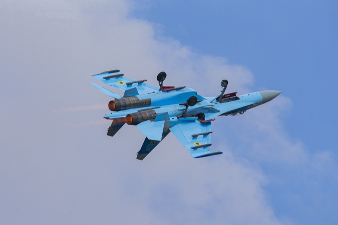 Ukrainiečių naikintuvo pilotas sunaikino rusų vadavietę su dronų operatoriais