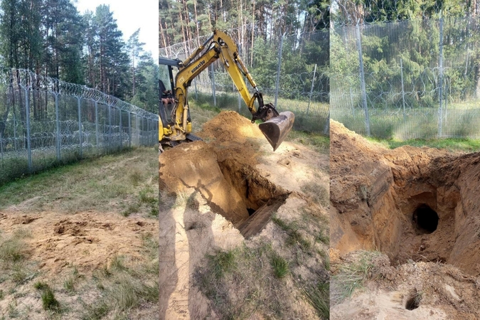 Varėnos pasieniečiai aptiko trečią iš Baltarusijos vedantį tunelį