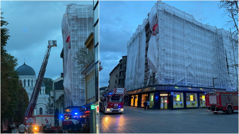 Kauno centre – gausios ugniagesių pajėgos