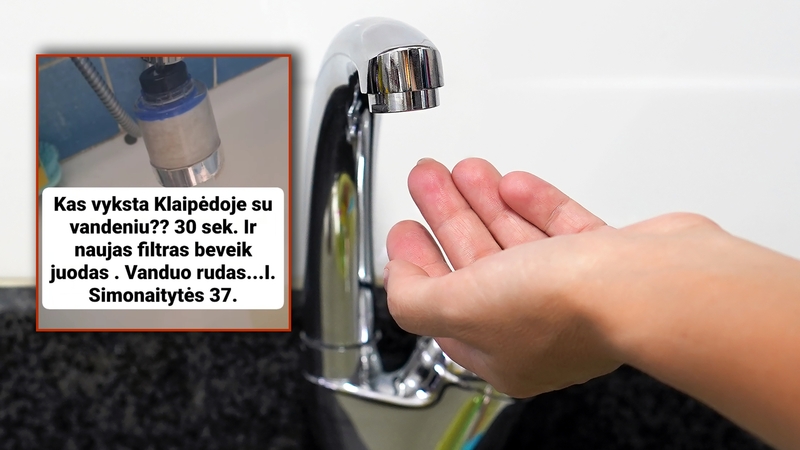 Pietinėje Klaipėdos dalyje – vandentiekio gedimas: gyventojai pastebėjo pokyčius