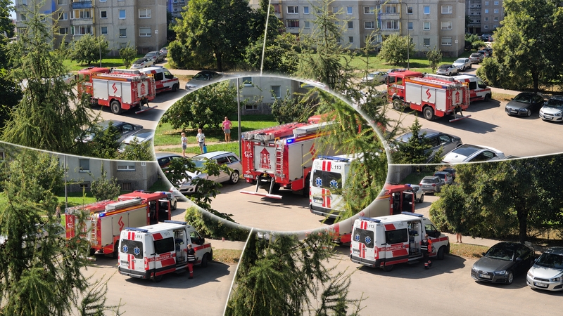 Šilainių penkiaaukštyje – aliarmas