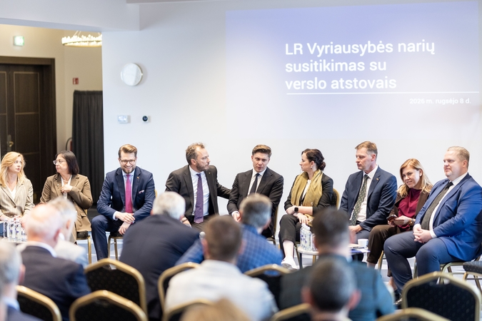 Vyriausybės narių susitikimas Klaipėdos regione su verslo bendruomene