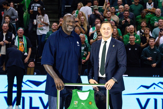 Shaquille'as O'Nealas Kauno „Žalgirio“ arenoje