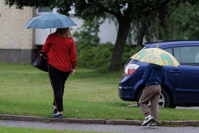 Lietinga pirmoji rudens diena