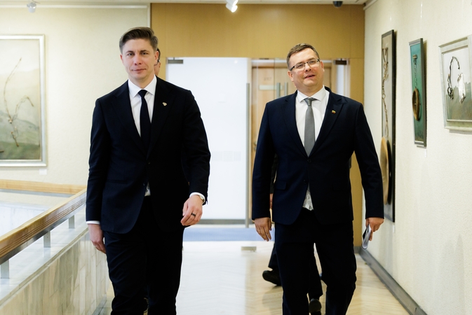 Mindaugas Sinkevičius (kairėje) ir Laurynas Kasčiūnas