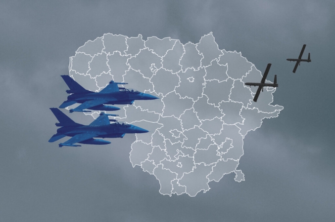 NATO naikintuvai sunaikino droną Kaišiadorių rajone 
