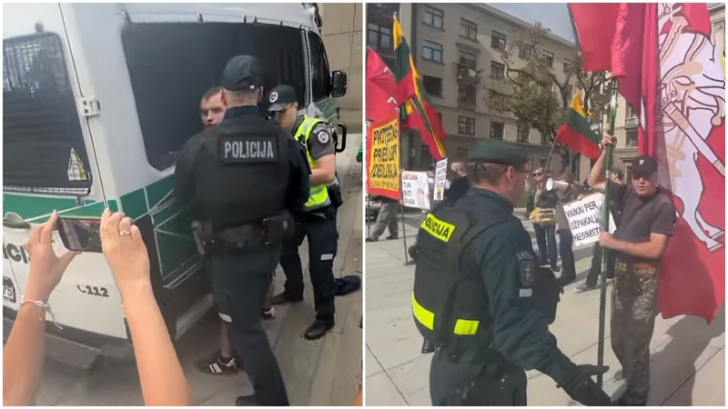 „Kaunas Pride“ eitynėse – protestuotojai, keletas jų – suimti