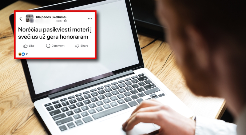 Internete – drąsus pasiūlymas merginoms