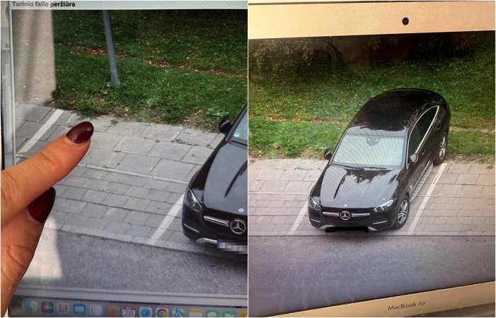 Šokas dėl baudos: automobilis stovi ant vejos ar ne?