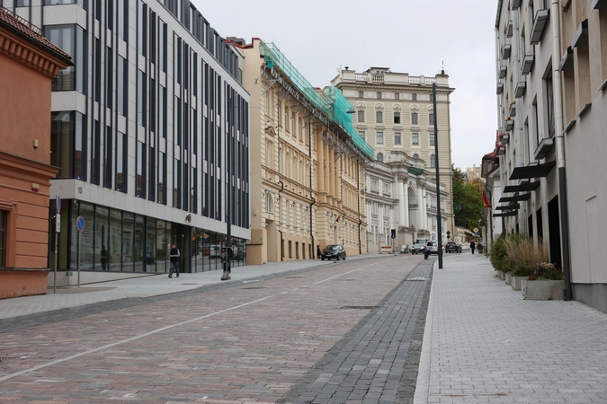 Svarbi Vilniaus vieta grįžta į ritmą – J. Basanavičiaus g. baigti pagrindiniai darbai