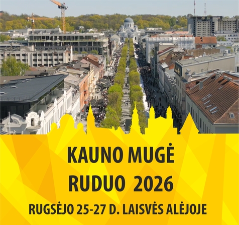 Kauno mugė „Ruduo 2026“: miesto centre – 100 metrų obuolių pyragas, koncertai ir rudens tradicijos