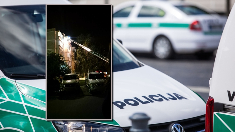 Tarnybų sujudimas Šiaurės prospekte: įtarimų sukėlė vaizdas prie kaimyno buto durų