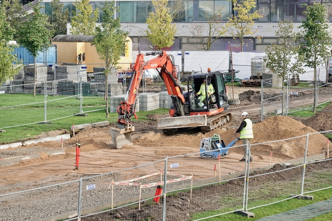 Prie Baltojo tilto – intensyvūs darbai: siekiama išsaugoti renginių pievą