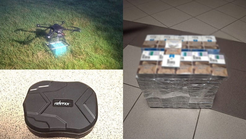Pasienyje su Baltarusija „avariją“ patyrė kontrabandininkų dronas, gabenęs cigaretes