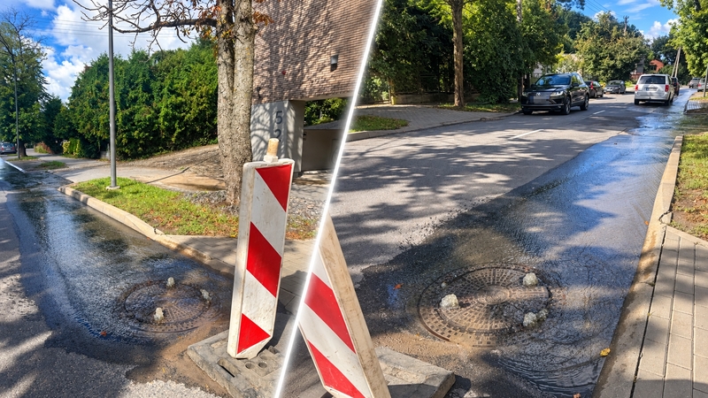 Aliarmas Žaliakalnyje: gatvė – kaip upelis