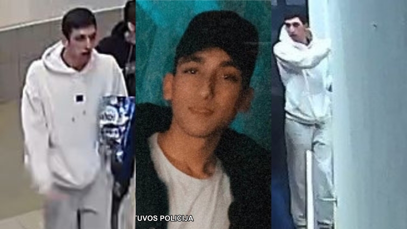 Vilniaus policija tiria nusikaltimą: prašo atpažinti vaikiną