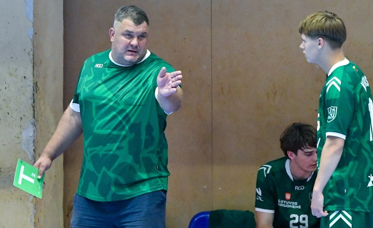 Iššūkiai: V. Groso (nuotr. kairėje) treniruojami granitiečiai ruošiasi Lietuvos ir Baltijos lygų čempionatams bei EHF taurės varžyboms.
