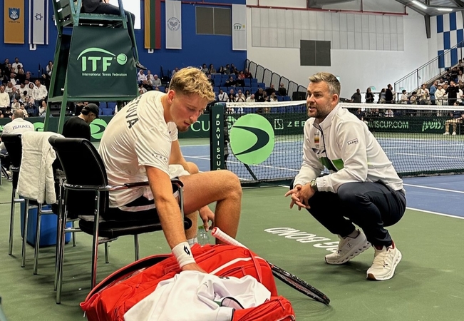 Tendencija: L. Grigelio (dešinėje) teigimu, E. Butvilas (kairėje) žaidžia vis stabiliau.