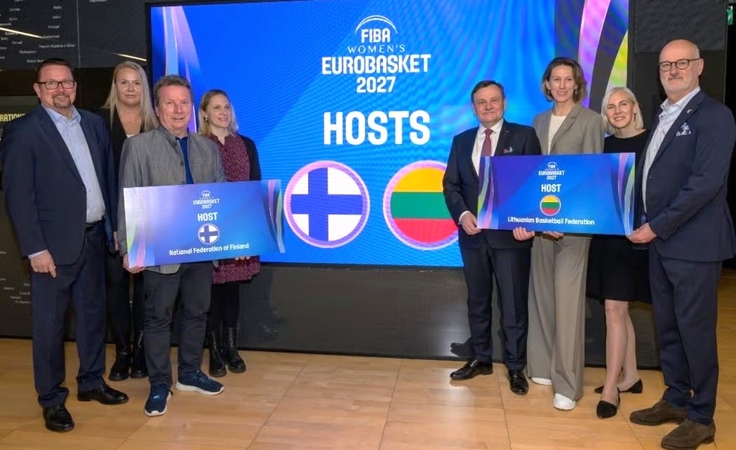 Misija: Lietuva teisę rengti 41-ąjį moterų „EuroBasket“ pelnė 2023-iaisiais kartu su Suomija, vėliau prie organizatorių prisijungė Belgija ir Švedija.
