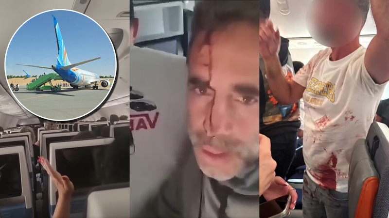 Kas vyko „FlyDubai“ lėktuve? Plinta šokiruojantys vaizdo įrašai