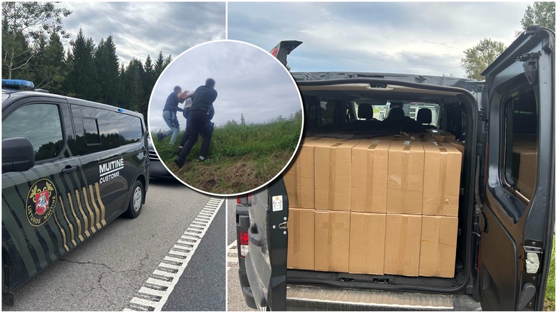 Muitinės kriminalistams pro akis nepraslydo įtartinas mikroautobusas: jame – nelegalus krovinys