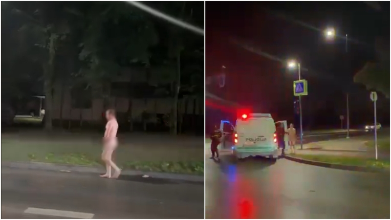 Užfiksavo skaitytojai: gatvėje – nuogas vyras
