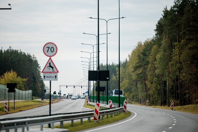 Šalies keliuose planuojama įrengti apie 400 laukinių gyvūnų atbaidymo atšvaitų