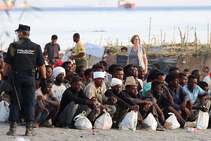 Marokas teigia nedalyvavęs migrantų antplūdyje Seutoje