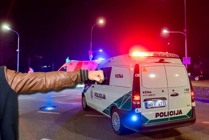 Nepilnametis priešindamasis sužalojo policijos pareigūną