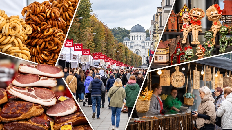 Kauno mugėje – ne tik amatininkų kūriniai, viliojantys skoniai, bet ir žvilgsnis į praeitį