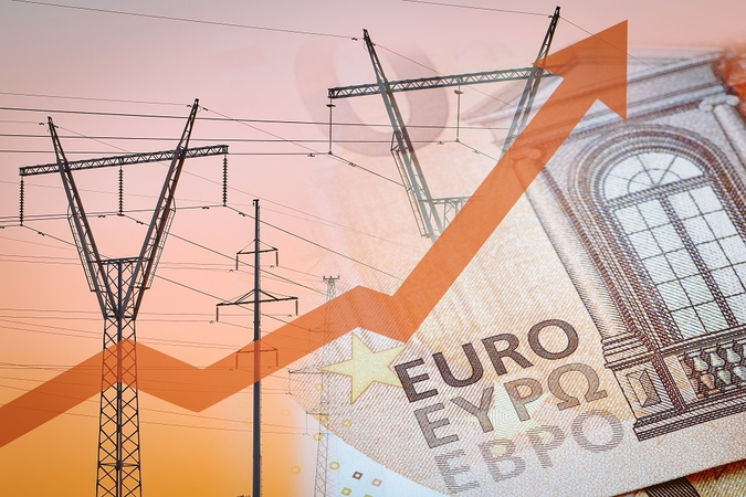  Pirmadienio vakarą laukiamas elektros kainos šuolis į neregėtas aukštumas
