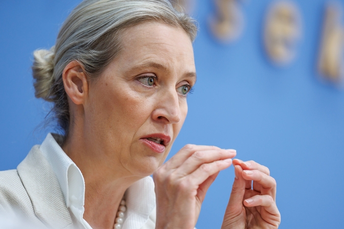 AfD lyderė Merzą pavadino „didele našta“ Vokietijos raidai
