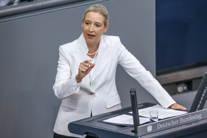 AfD lyderė Merzui: rinkėjai aiškiai pasakė, kad jūsų koalicijai atėjo galas