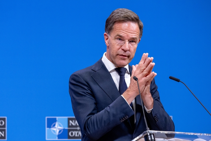 Markas Rutte: Rusija nekelia neatidėliotinos grėsmės NATO teritorijai 