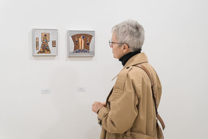 Atidarymo akimirka iš 9-osios tarptautinės emalio meno bienalės.