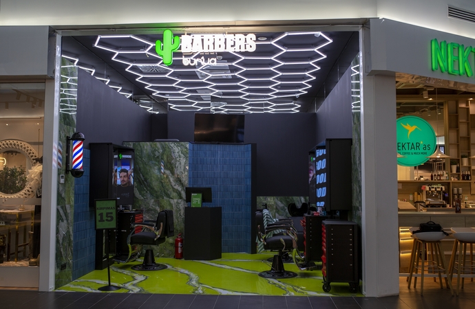 „Mega“ plečia paslaugų pasiūlą: duris atvėrė „Buržua Barbers“ salonas