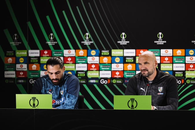 Sopičiaus ir Tolordavos spaudos konferencija prieš dvikovą su „Brann“