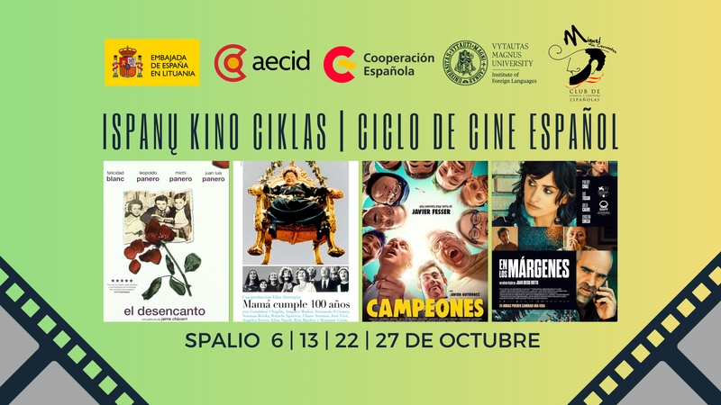 Spalio mėnesį VDU – penktasis Ispanų kino ciklas