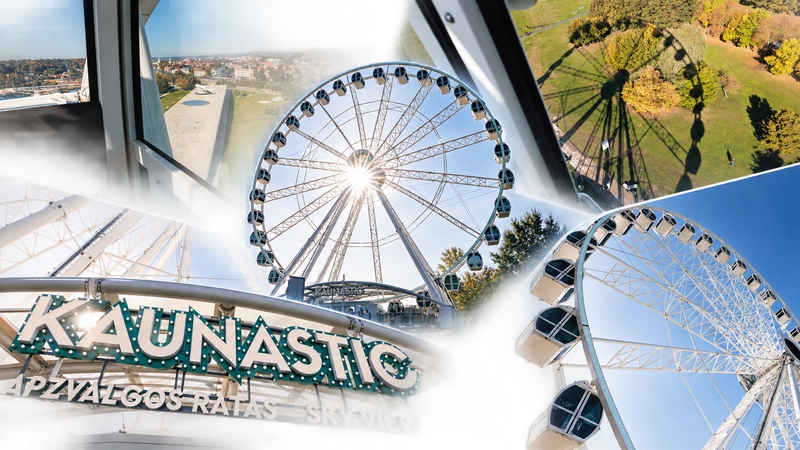 Nemuno saloje pradėjo suktis apžvalgos ratas – štai koks vaizdas atsiveria