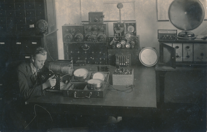 Radijo stoties inžinierius A. Stankevičius. 1928 m.