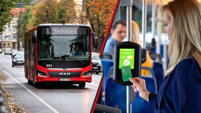 Kauno viešajame transporte – svarbūs pokyčiai dėl bilietų