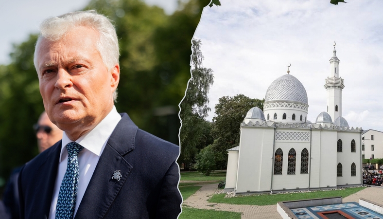 Po incidentų prie mečetės – svarbi Nausėdos žinutė