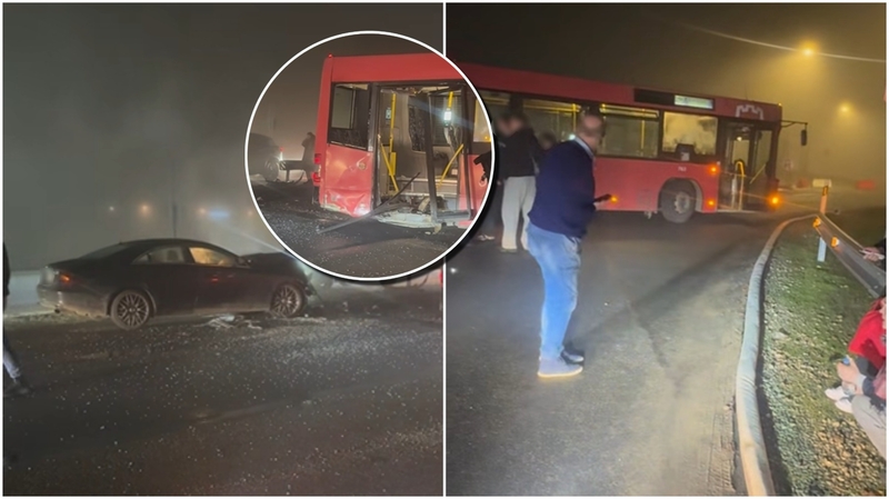 Sostinėje – autobuso ir mersedeso susidūrimas: per avariją nukentėjo nepilnametis