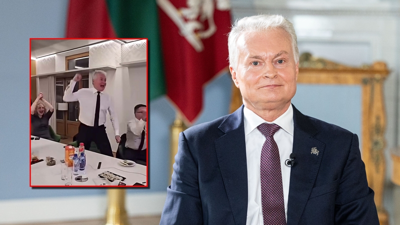 Nausėda parodė kitokią savo pusę: plinta vaizdo įrašas