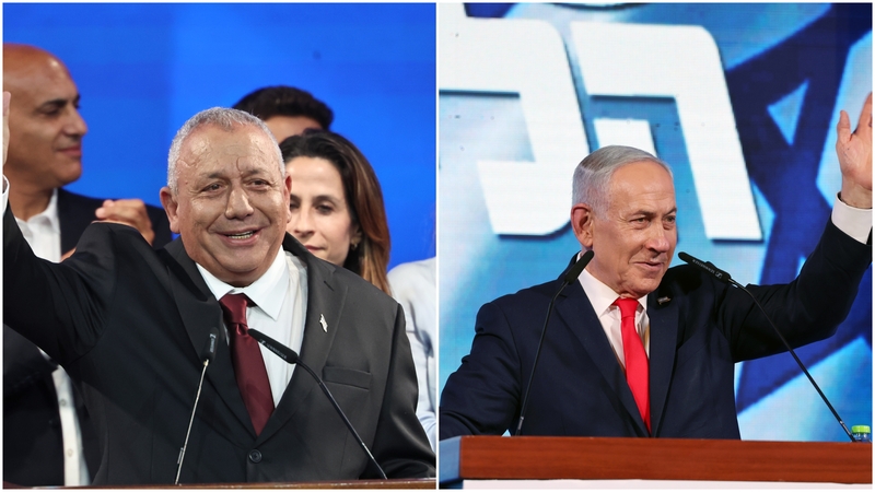 Gadi Eisenkotas (karėje) ir Benjaminas Netanyahu