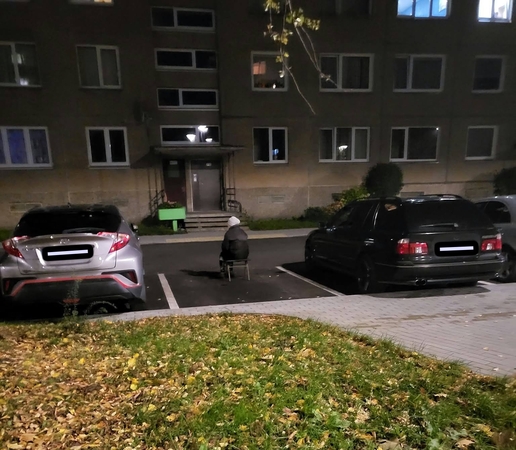 Vaizdas: Minijos gatvės kieme klaipėdiečiai susidūrė su neįprasta problema.
